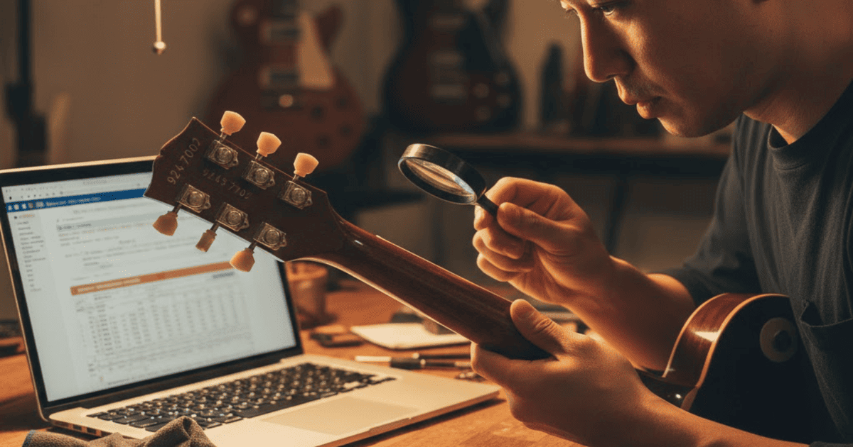 ギブソン シリアルナンバー 8桁