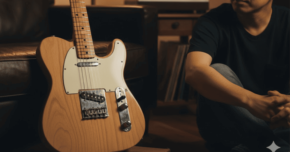 テレキャス ピックガードなし